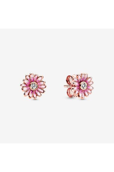 Pandora Pink Daisy Screw Earrings