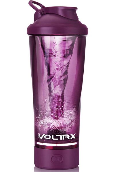 VOLTRX Premium Electric Protein Shaker Bottle, Made with Tritan - BPA Free - 24 oz Vortex Portable M