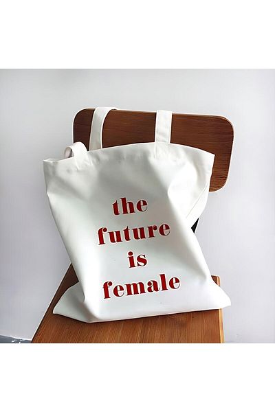 GİFTORA The Future Printed Gusseted Canvas Bag