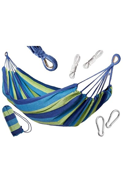 kik Hamac simplu, KIK, 200x100cm, Albastru/Verde