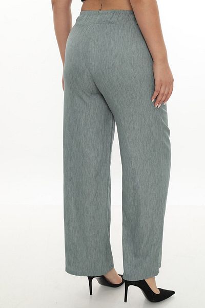 AKŞEN GİYİM Plus Size Cotton Thin Fabric Full Summer Wide Leg Pants