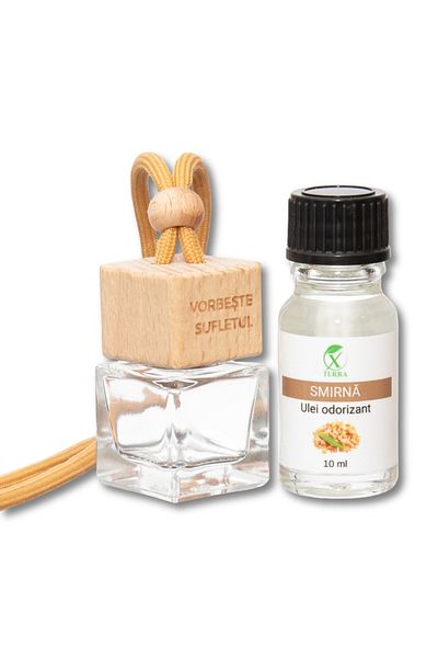 XTERRA CAR AIR FRESHENER | DIFFUSER BOTTLE AND MYRRH OIL SET | 10 ml