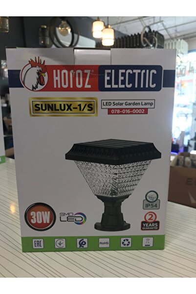 Horoz Elektrik SOLAR BAHÇE ARMATÜRÜ HOROZ 30W KARE 6400 K