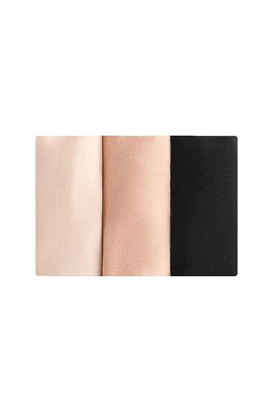 Oysho 3 invisible cotton blend classic briefs