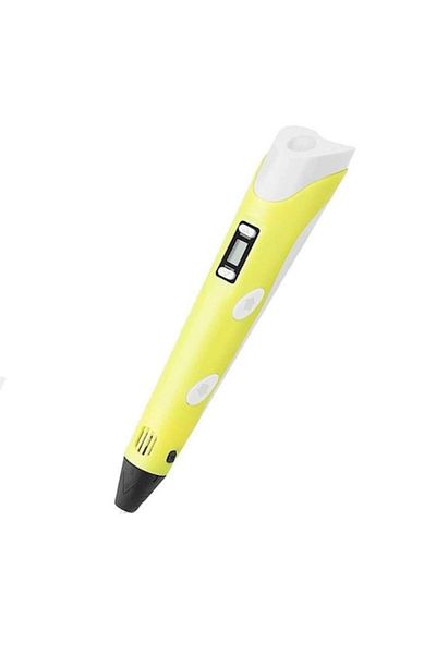 OEM Intelligent 3D Printing Pen, 3D Drawing, Yellow