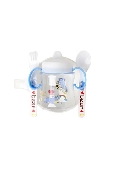 STEM Baby Feeding Set (Bowl with Handle, Bottle, Spoon & Fork)