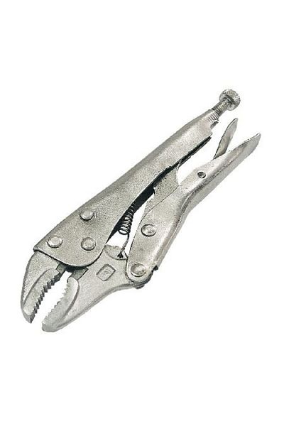MEGA Nickel-Plated Locking Pliers with Rounded Jaws, 250 mm
