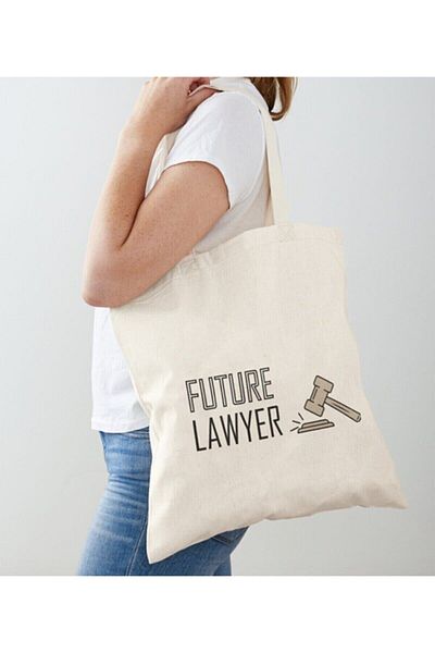 GİFTORA Future Lawyer Printed Raw Cloth Shoulder