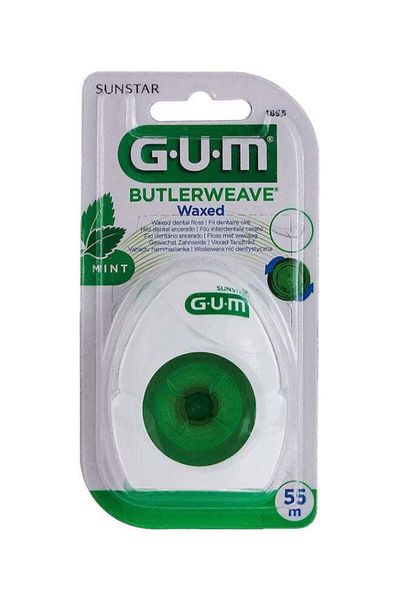 GUM Butlerweave Mint Waxed Dental Floss 55m