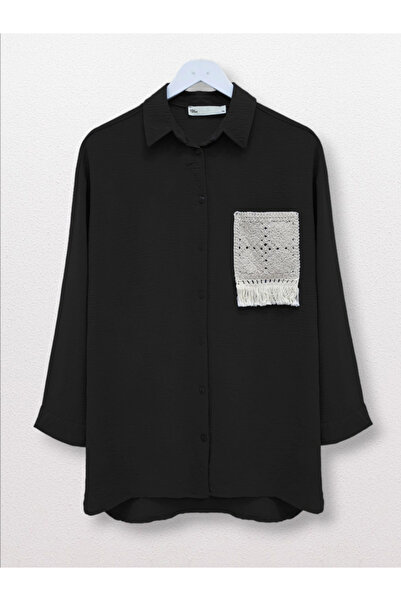 ALPACO Светр з кишенями та ґудзиками Ayrobin - Чорний - COLLECTION