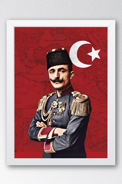 Saturn Enver Pasha Framed Painting