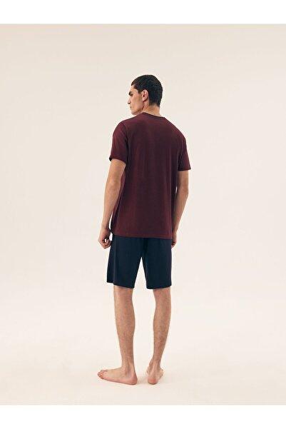 Henderson Men's Pajama 2-Piece Set Shorts & T-Shirt 100% Cotton Striped Comfortable & Minimalist | Dive