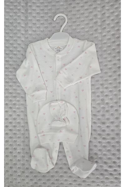 Sema Baby Mickey Head Patterned 3-Piece Jumpsuit Set