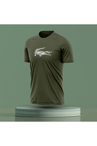 Bulvar Lee Ανδρικό καλοκαιρινό μπλουζάκι με λαιμόκοψη Crocodile με τύπωμα