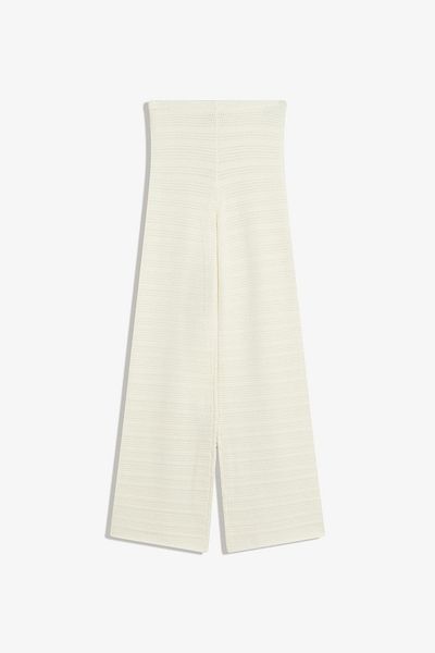 Bershka Wide-leg openwork trousers
