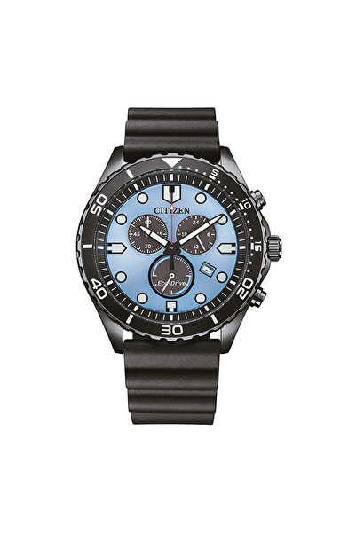 Citizen AT2567-18L Mavi Kadranlı Chronograph Eco-Drive Erkek Kol Saati