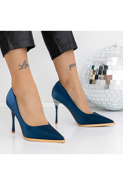 mei Pantofi Stiletto 3DC27 Albastru |