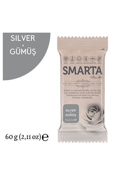 Art Tone Modeling Dough 60Gr Silver
