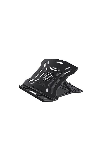 divendi-ro Suport pentru laptop reglabil cu ventilator, portabil, universal, negru