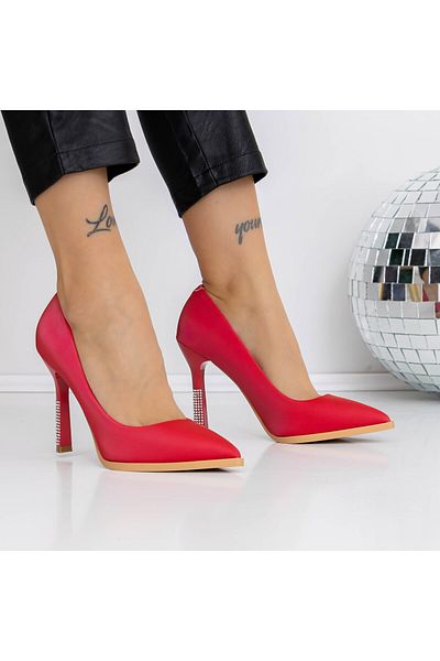 mei Stiletto Shoes 3DC50 Red |