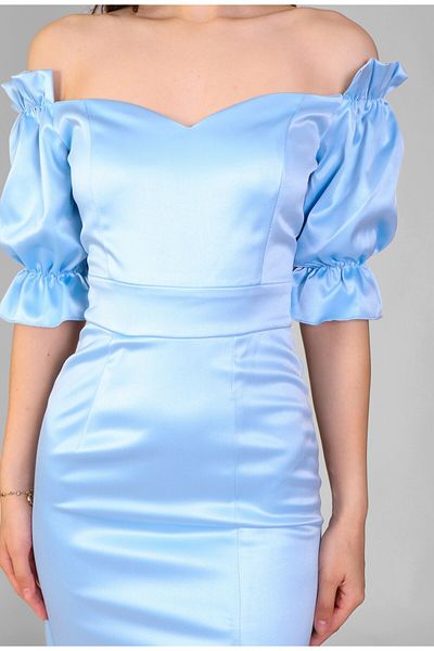 ELLA Rochie scurtă baby blue