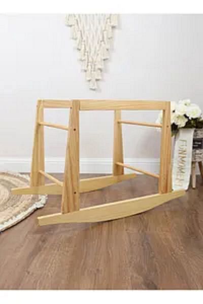 Fun Moment Moses Basket Portable Baby Bed with Durable Rocking Stand in White