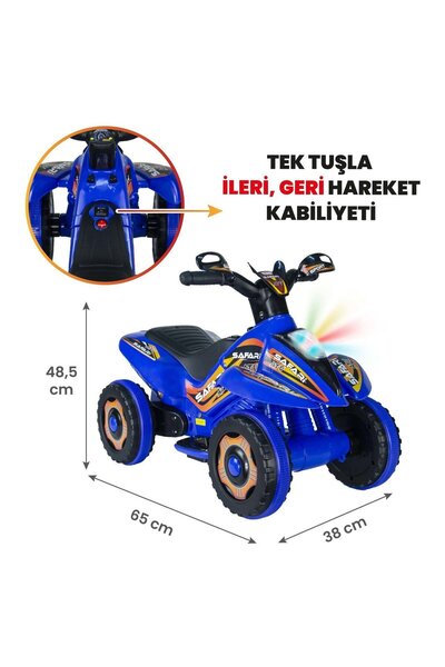 Jusso Çılgın Arazi Fast Kamarot Akülü ATV 6v Safari
