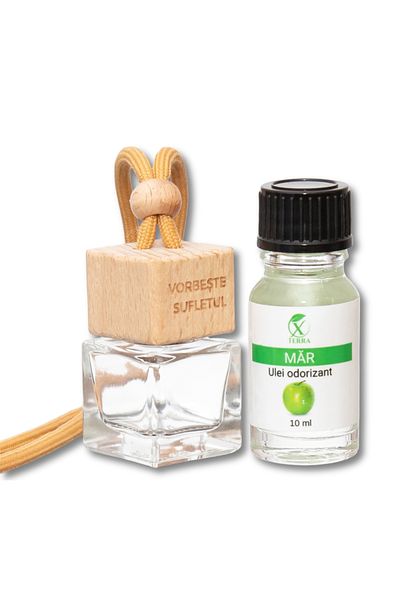 XTERRA | SET OF AROMADIDIFFUSER BOTTLE AND APPLE-FRAGRANCED CAR OIL | 10 ml