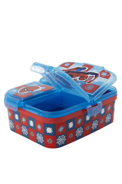 SPIDERMAN Cutie sandwich, multicompartimente, multicolor, fara BPA, Arachnid Grid