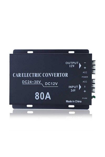 BGRJ Automotive Car converter 80A voltage 24v to 12v