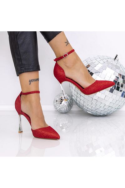 mei Stiletto Shoes 3ADC66 Red |
