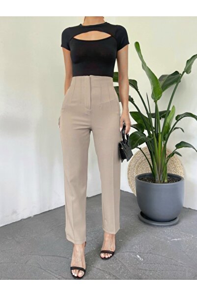 COjans Zra pleated carrot pants - beige