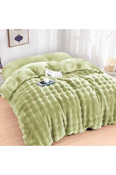 Pucioasa Cocolino Spot blanket 200x230cm, Light green