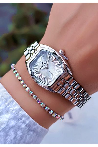 Daniel Klein Original Invoiced 2 Years Warranty 3Atm Waterproof Gold Gold Color Women's Wristwatch with Bracelet Gift