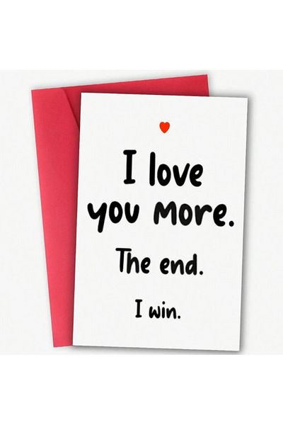 saratremo Funny Greeting Card for Couples - Red Envelope, 12x17 cm