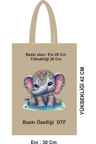 GİFTORA Eco-Friendly Handle Daily Use Bag Cloth Bag
