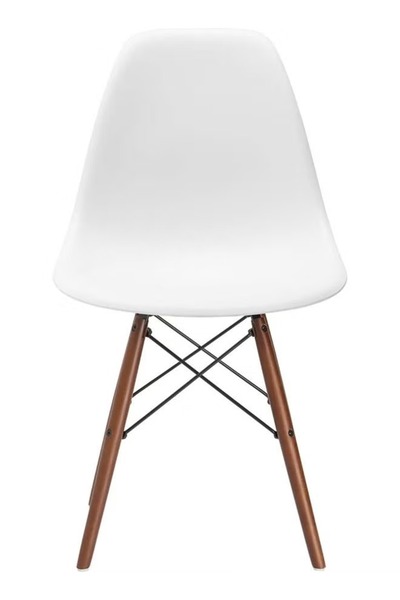 rexa كرسي على طراز إيمز بأرجل من خشب الجوز، مقاس 49×49×70 سم