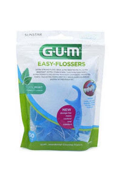 GUM 890 Easy Flossers Fork Cool Mint 30Pieces
