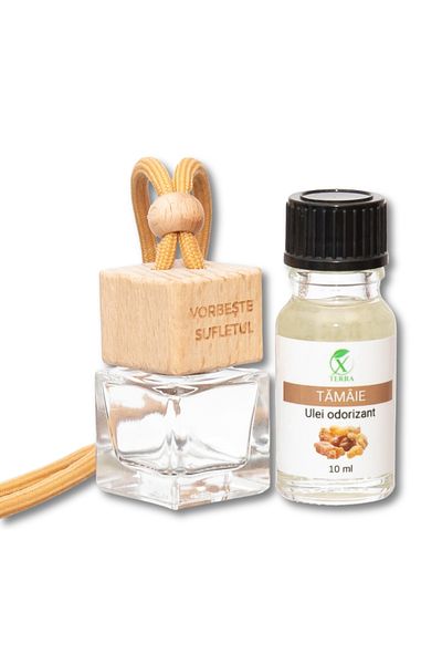 XTERRA | SET OF AROMADIDIFFUSER BOTTLE AND CAR FRESHENER OIL WITH INCENSE AROMA | 10 ml