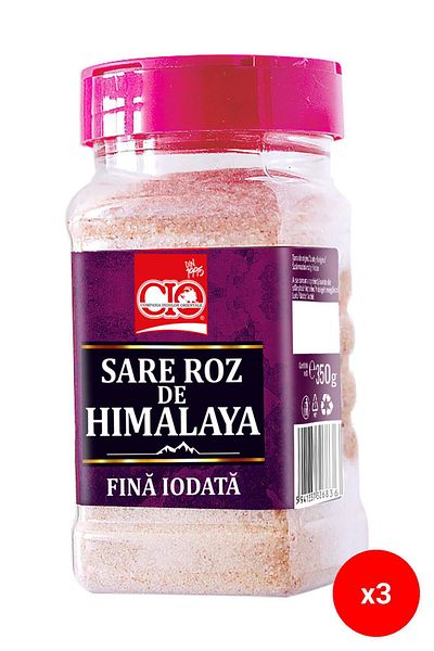 CİO Sare roz de Himalaya iodată 350g x 3 buc