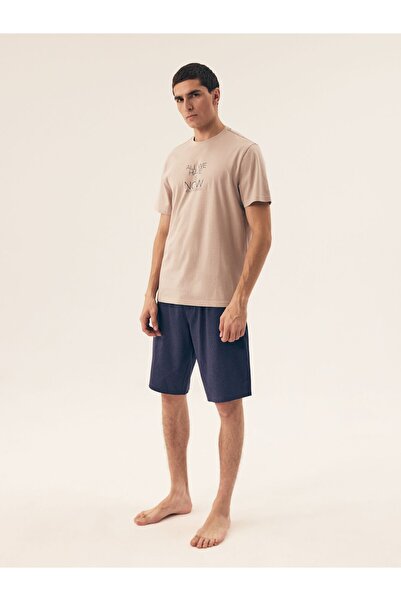 Henderson Men's Pajama 2-Piece Set Shorts & T-Shirt 100% Cotton Relaxed Fit Breathable Comfortable | Dreamer