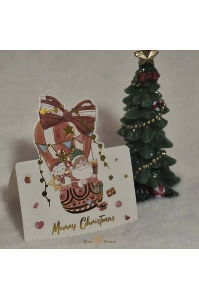 saratremo Christmas Card – Special Edition with Festive Cut-Out Elements
