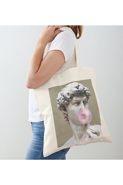 GİFTORA David Themed Raw Cloth Shoulder