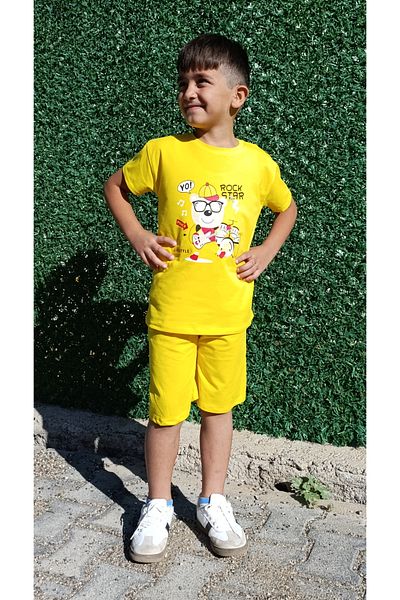 siyalife Boy's Soft Textured Compact Fabric T-Shirt and Shorts Set