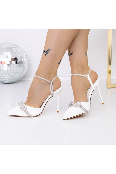 mei Thin Heel Shoes 3DC29 White