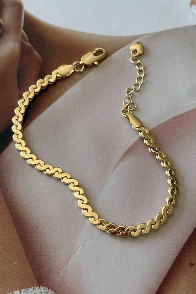 Trendy Butik Crushed Chain Bracelet