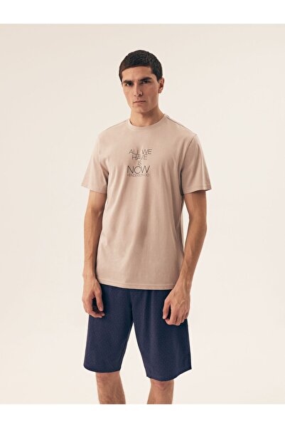 Henderson Men's Pajama 2-Piece Set Shorts & T-Shirt 100% Cotton Relaxed Fit Breathable Comfortable | Dreamer