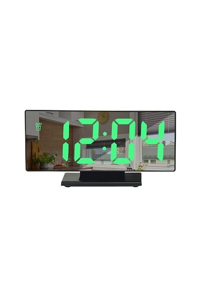 Sumker Digital Alarm Clock, Buxton, LED, Black/Green