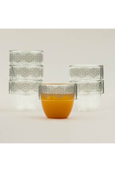 Dallaty glass coffee cup set 6pcs