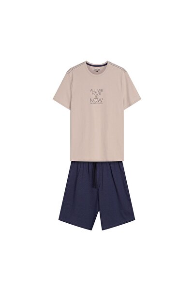 Henderson Men's Pajama 2-Piece Set Shorts & T-Shirt 100% Cotton Relaxed Fit Breathable Comfortable | Dreamer